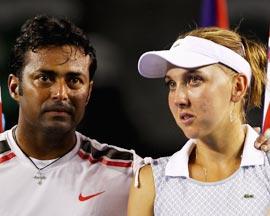 Paes and Elena Vesnina