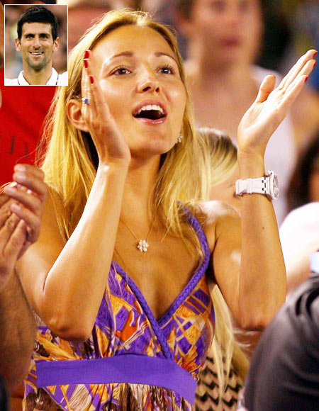 Jelena Ristic, girlfriend of Novak Djokovic of Serbia