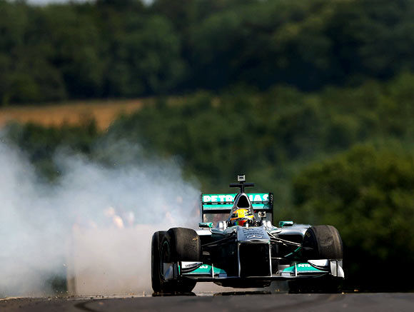 Lewis Hamilton of Mercedes
