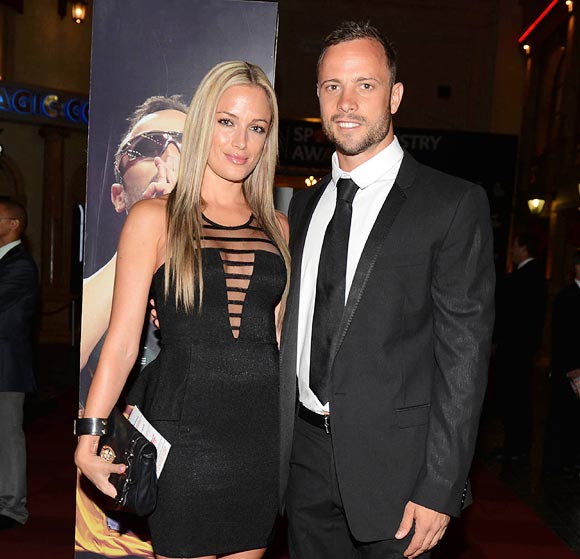Oscar Pistorius with his late girlfriend Reeva Steenkamp