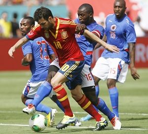 Spain hold on for friendly win over Haiti