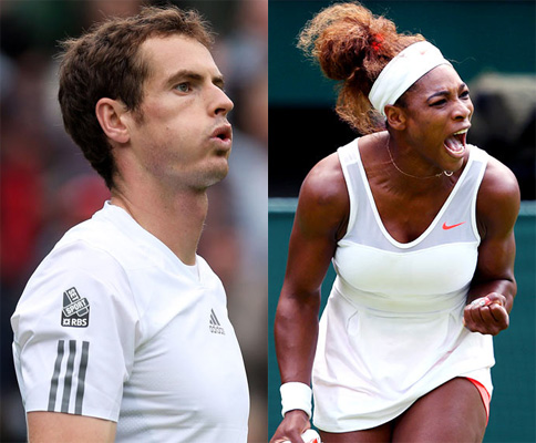  Andy Murray and Serena Williams