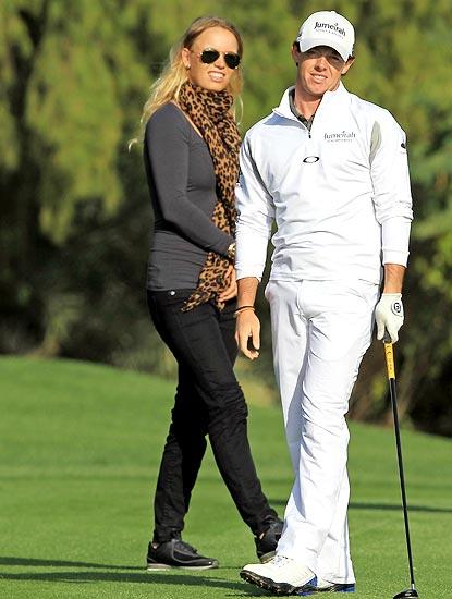 Rory McIlroy with his girlfriend Caroline Wozniacki