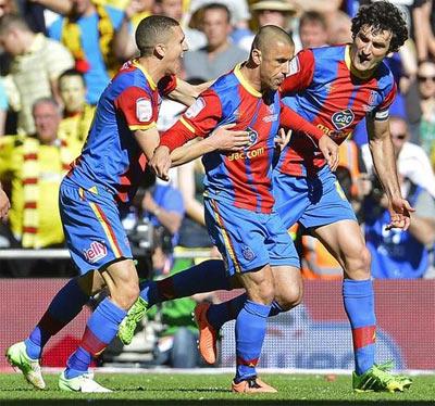 Crystal Palace players celebrate