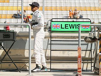 Lewis Hamilton of Great Britain and Mercedes GP prepares to drive during practice for the Korean Formula One Grand Prix