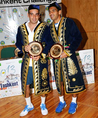 Purav Raja (left) and Divij Sharan