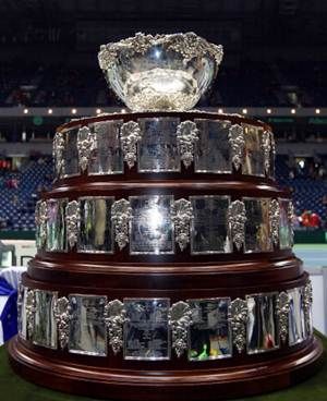 The Davis Cup trophy