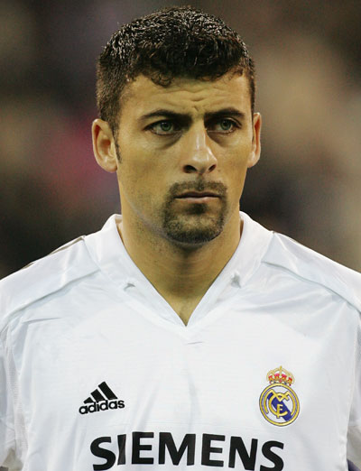 A portrait of Walter Samuel of Real Madrid on November 23, 2004 in Madrid