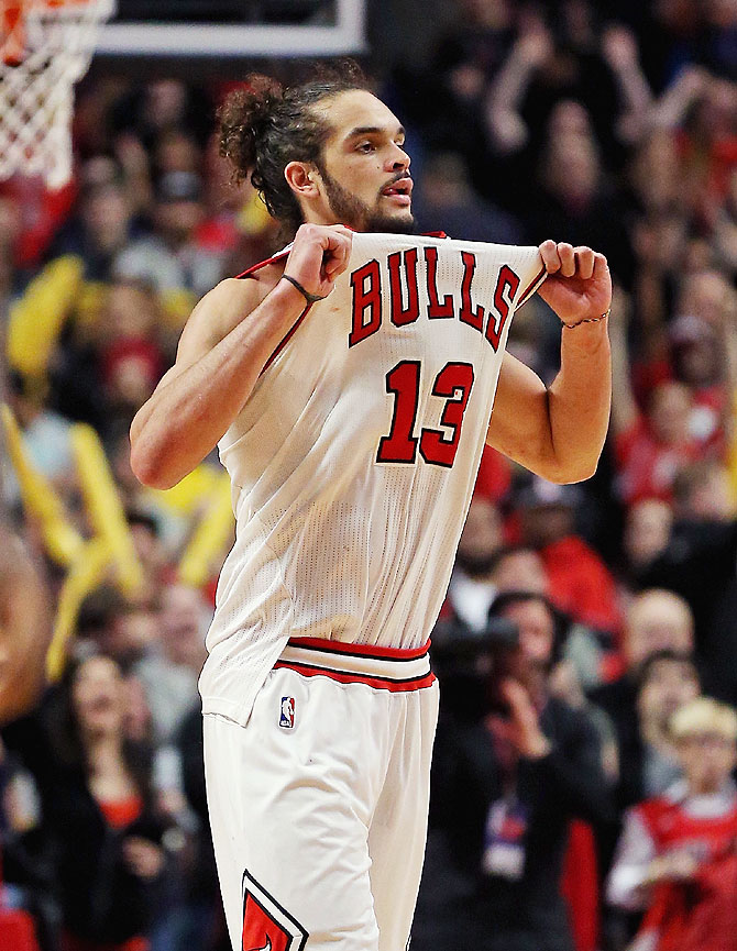 Joakim Noah #13 of the Chicago Bulls 