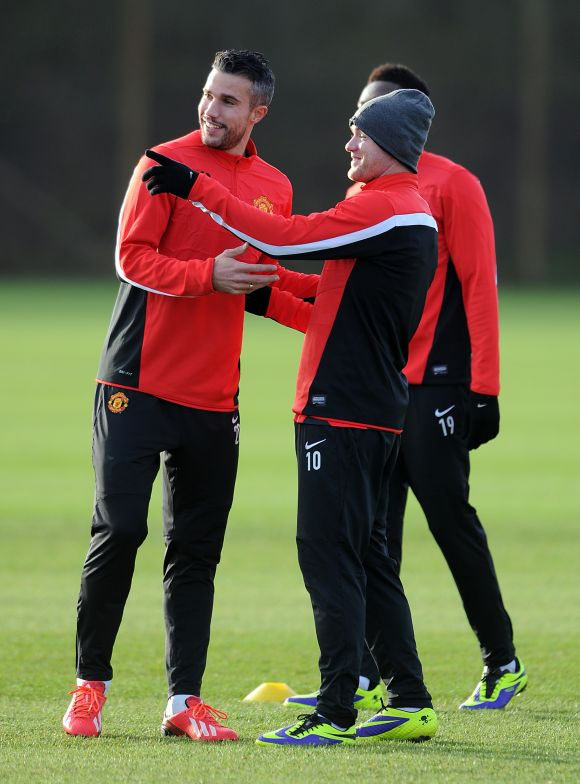 Wayne Rooney and Robin van Persie