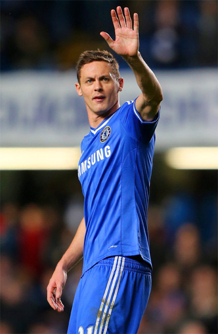 Nemanja Matic of Chelsea waves to the fans
