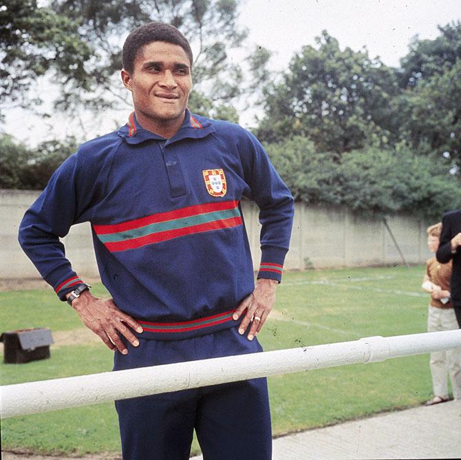 Footballer Eusebio Ferreira da Silva of Benfica