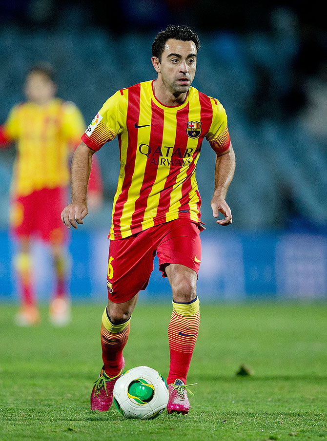 Xavi Hernandez of FC Barcelona
