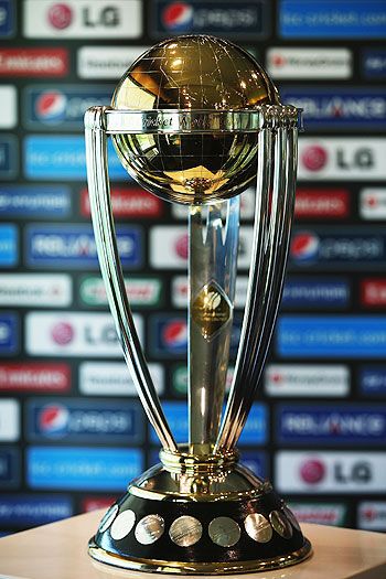 The Cricket World Cup trophy