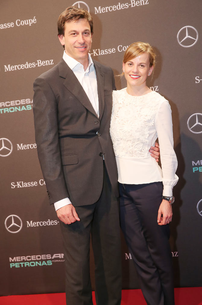 Toto (left) and Susie Wolff 