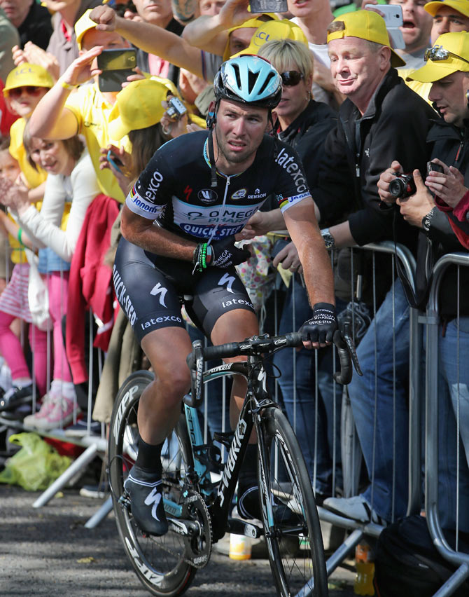 Mark Cavendish of Isle of Man and the Omega Pharma - Quick-Step Cycling Team
