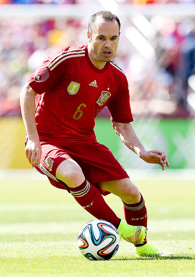 Andres Iniesta of Spain