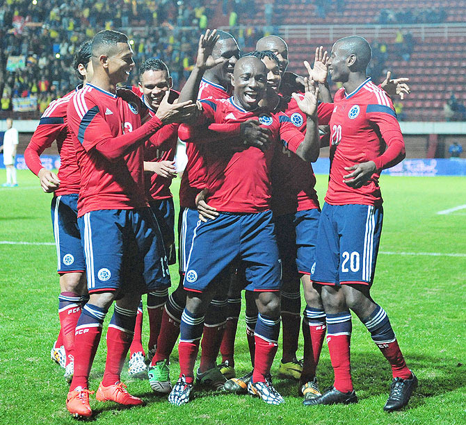 Columbia players celebrate