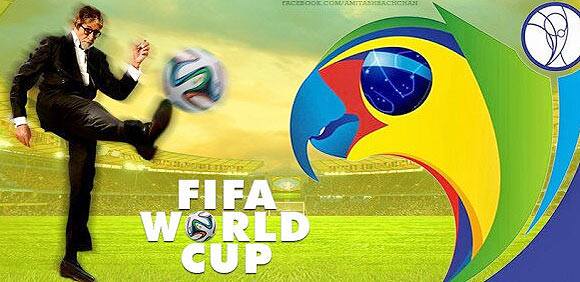 Amitabh Bachchan in a FIFA World Cup advertisement