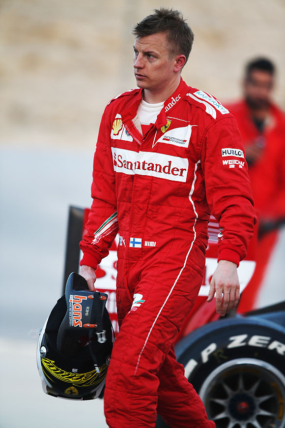 Kimi Raikkonen of Finland and Ferrari