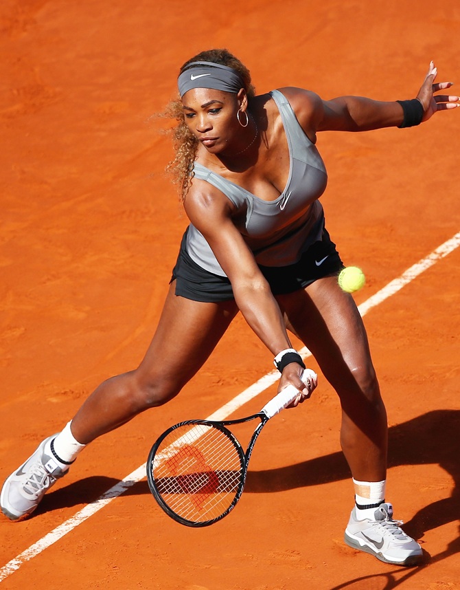 Serena Williams in action