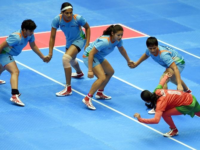 Asian Games India stay on course for double gold in kabaddi Rediff