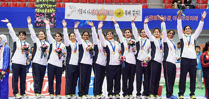 Image result for India's first win in Asian games 2018 kabaddi women team