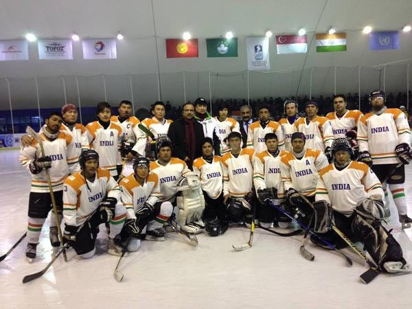 The Indian ice hockey team