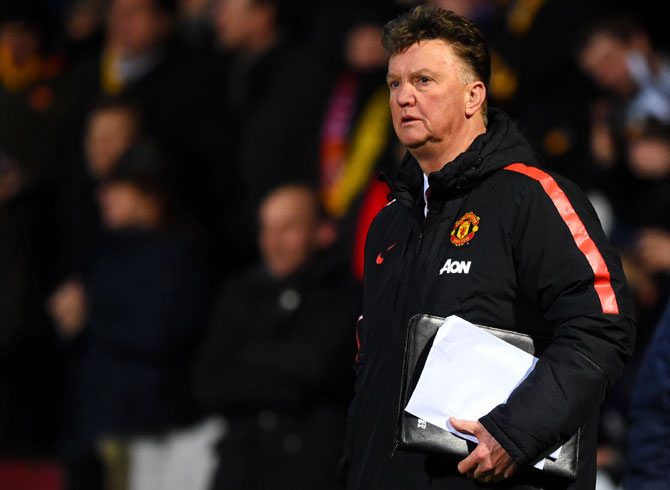 Manchester United's manager Louis van Gaal