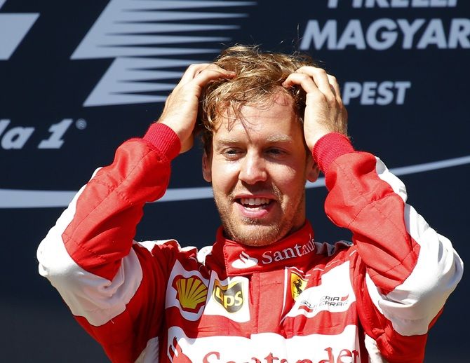 Ferrari's Formula One driver Sebastian Vettel of Germany