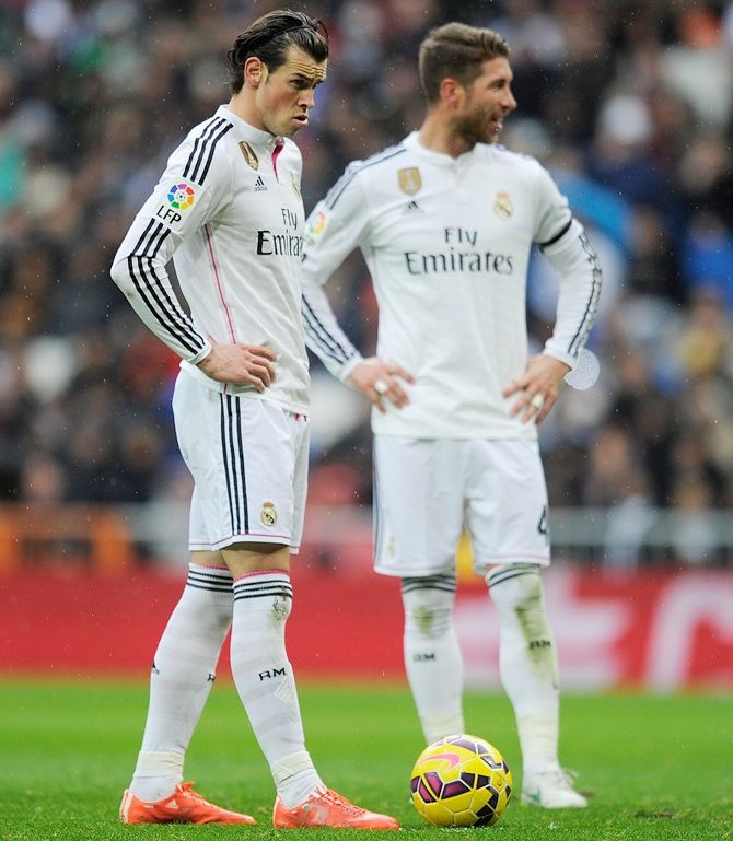 Gareth Bale (left) has been riddled by injury this season