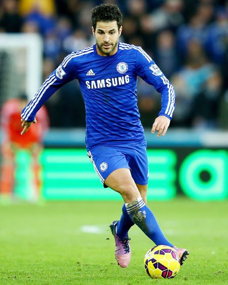 Cesc Fabregas of Chelsea in action