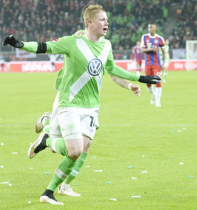 VfL Wolfsburg's Kevin De Bruyne