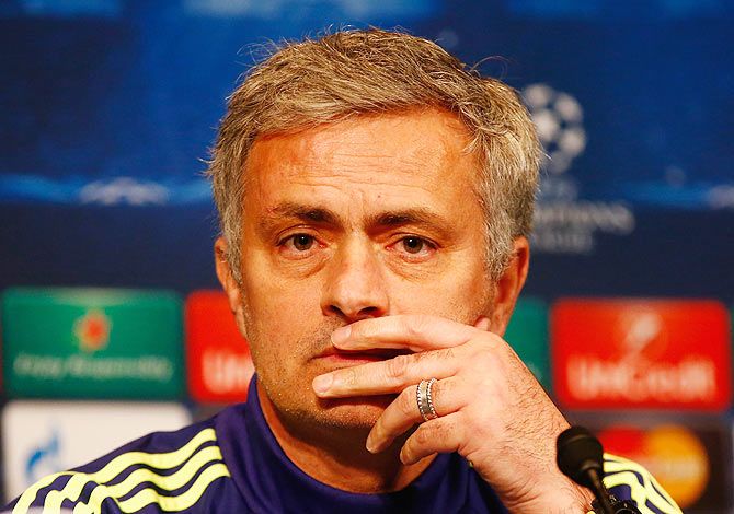 Manager Jose Mourinho of Chelsea 