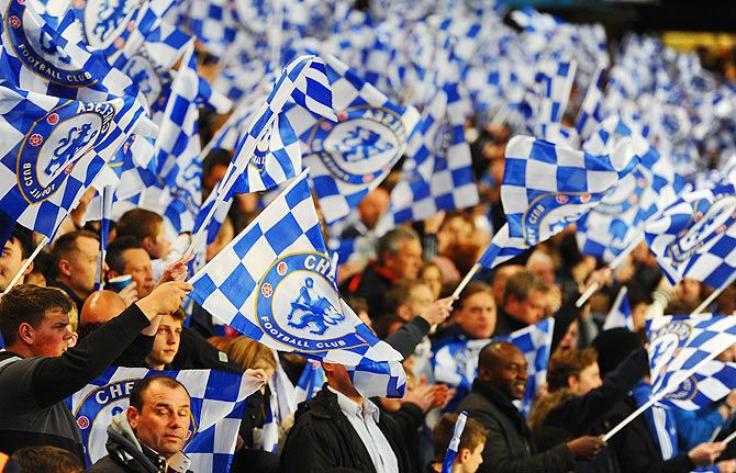 Chelsea fans wave flags during a UEFA Champions League match (This image is used for representational purposes only)