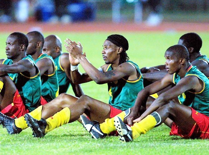 The Cameroon team