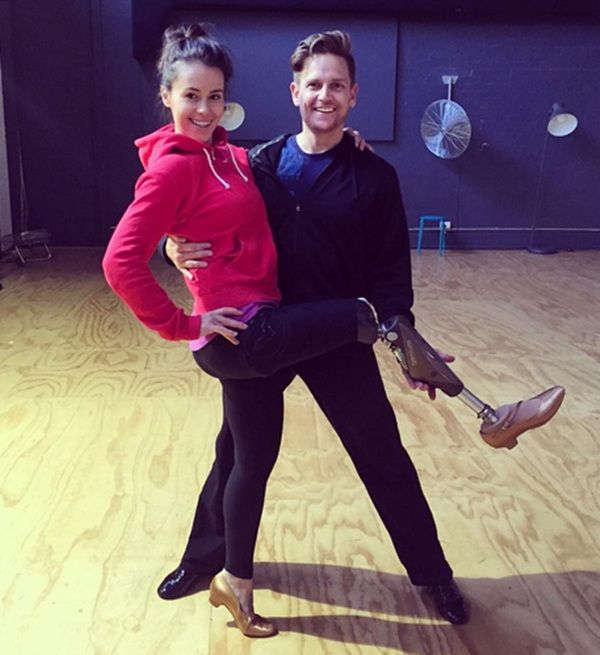 Kelly Cartwright with her dance partner Damian Whitewood 