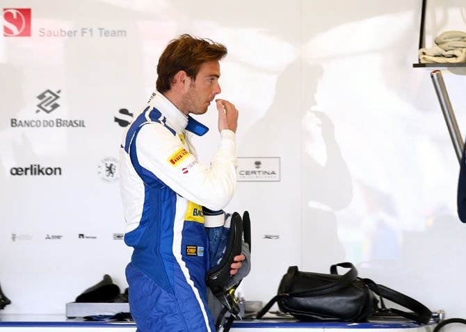 Giedo van der Garde of Netherlands and Sauber F1