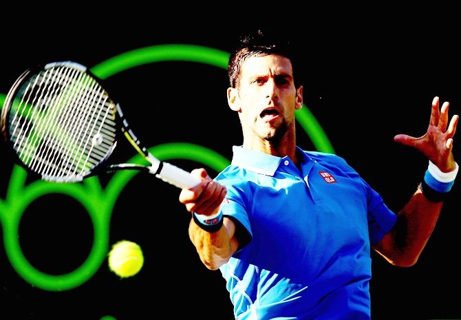 Novak Djokovic of Serbi