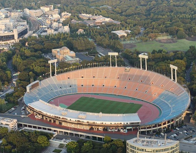 Aerial view of National Olympic Stadium