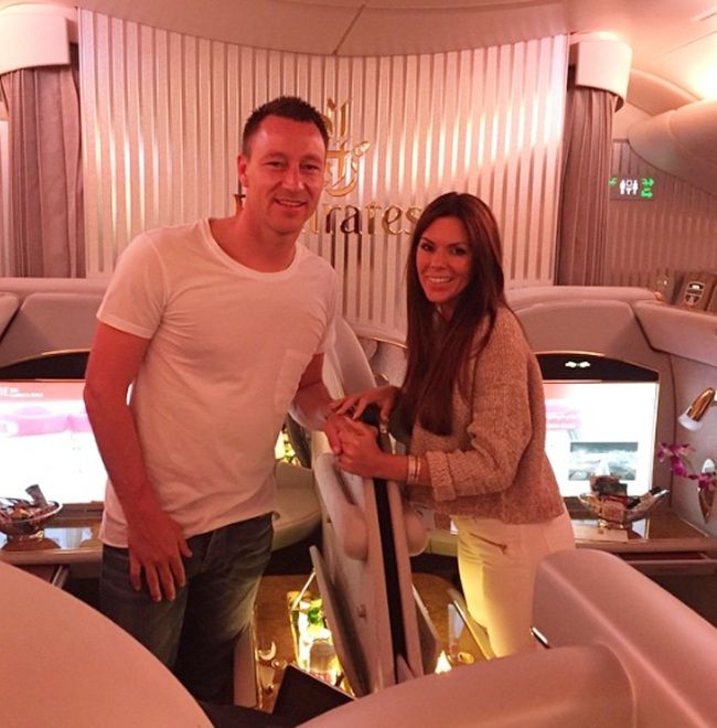 John Terry with his wife