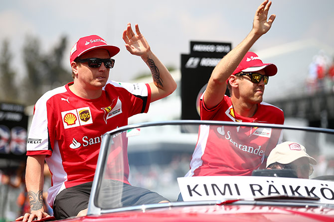 Sebastian Vettel of Germany and Ferrari  