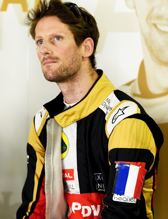 Romain Grosjean of France 