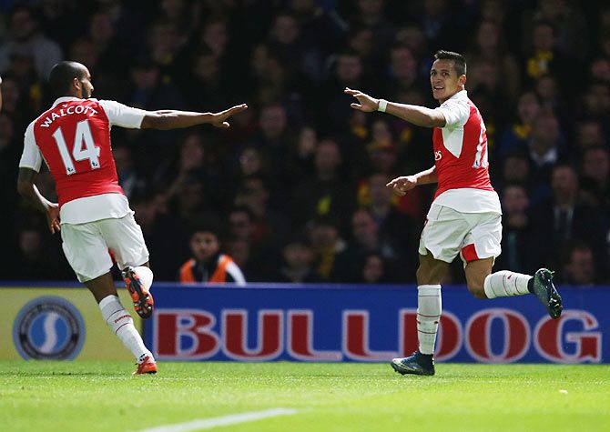 Arsenal's Alexis Sanchez has been in red-hot form and there will expectations of him scoring against Bayern