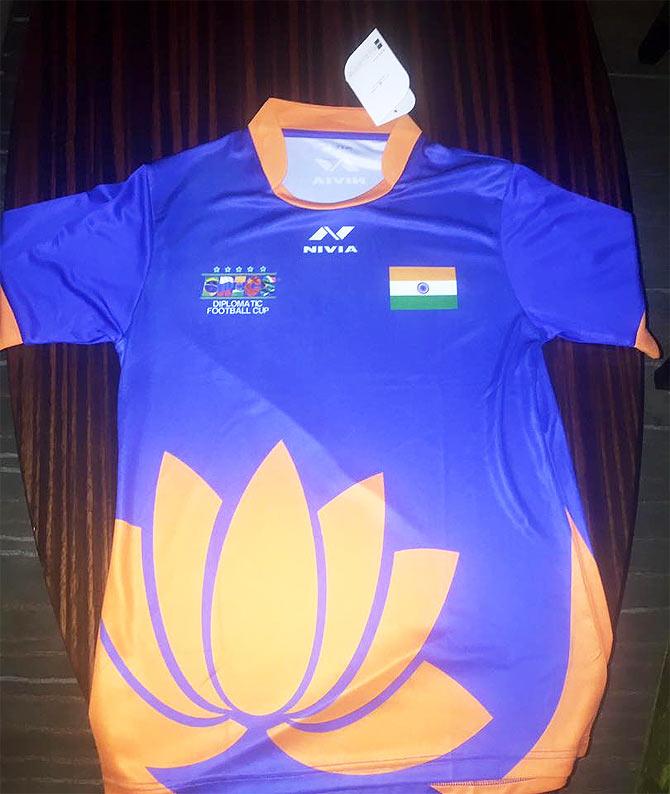 team india football jersey