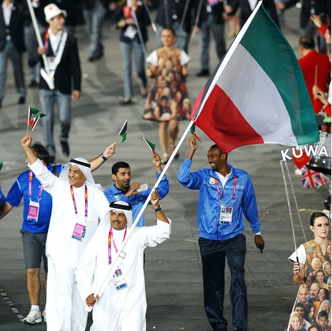Fehaid Aldeehani of the Kuwait Olympic shooting team 