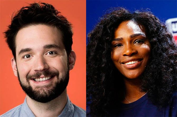 Tennis star Serena Williams is rumoured to be dating Reddit co-founder Alexis Ohanian (left)