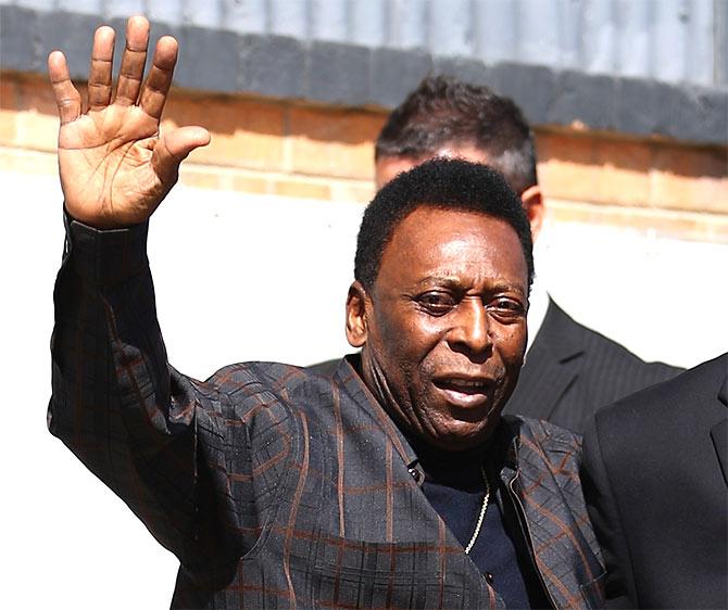 Brazilian football legend Pele