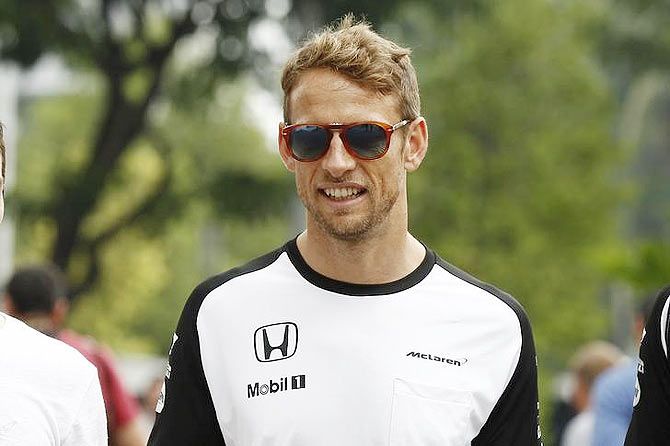 McLaren's Jenson Button ahead of the Singapore Grand Prix on Sunday
