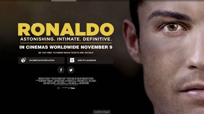 The poster of the film 'Ronaldo'